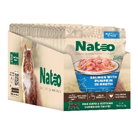 20/2.4oz Natoo Wet CAT- Salmon with pumpkin in broth - Dog/Cat Supplements